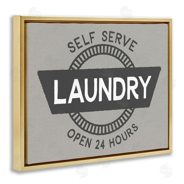 Stupell Industries CAD Designs | Retro Self Serve Laundry Wall Art