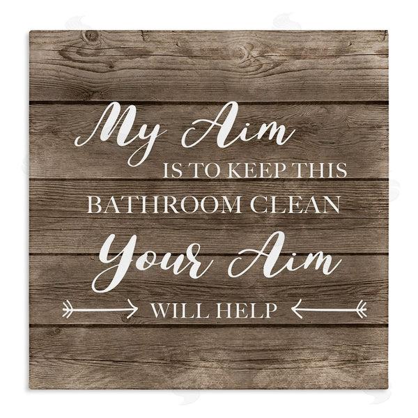stupell industries CAD Designs | Sassy Your Aim Toilet Cleanliness