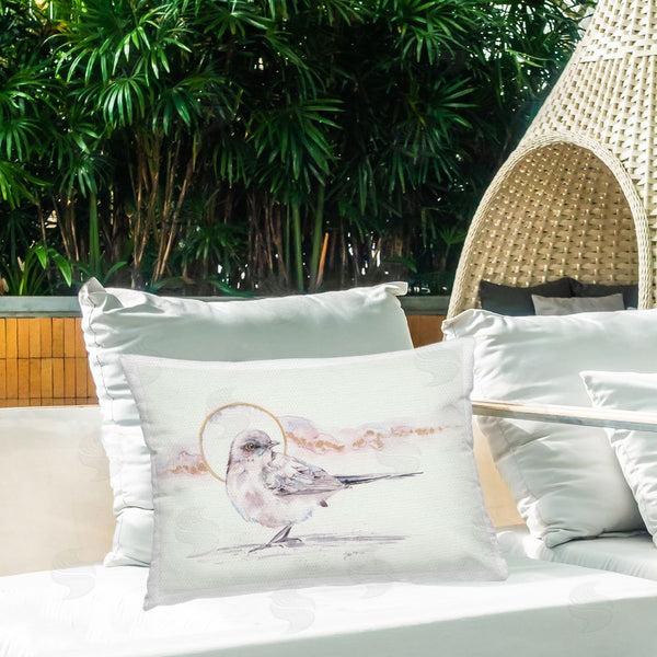 Stupell Industries Cady Driver | Bird & Moon Watercolor Printed Throw Pillow
