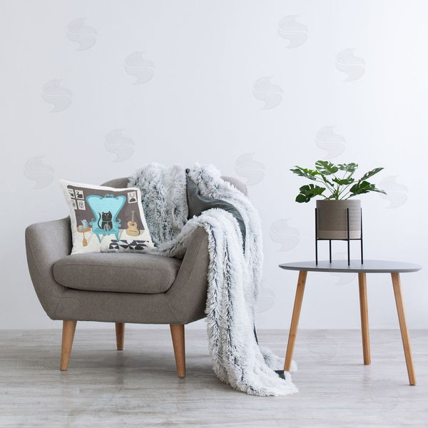 Stupell Industries Carla Daly | Cat In Living Space Printed Throw Pillow
