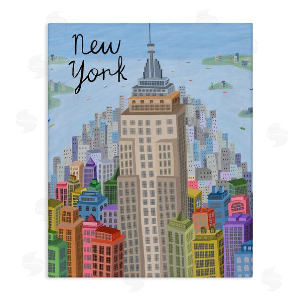 stupell industries Carla Daly | Colorful New York City Skyline
