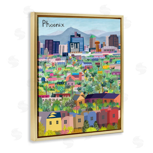 Stupell Industries Carla Daly | Colorful Phoenix Arizona Skyline