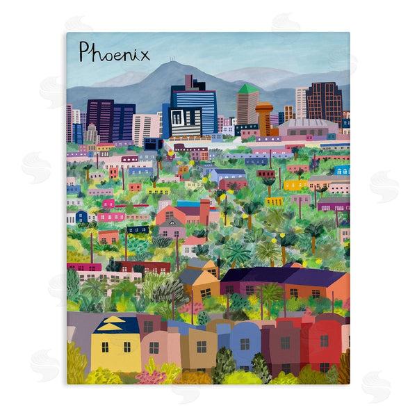 stupell industries Carla Daly | Colorful Phoenix Arizona Skyline