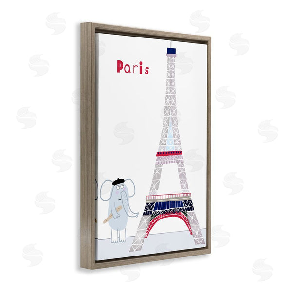Stupell Industries Carla Daly | Elephant & Eiffel Tower Wall Art