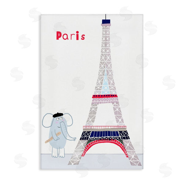 stupell industries Carla Daly | Elephant & Eiffel Tower Wall Art