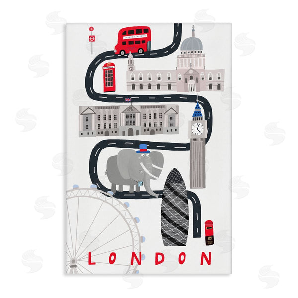stupell industries Carla Daly | London Whimsical Travel City