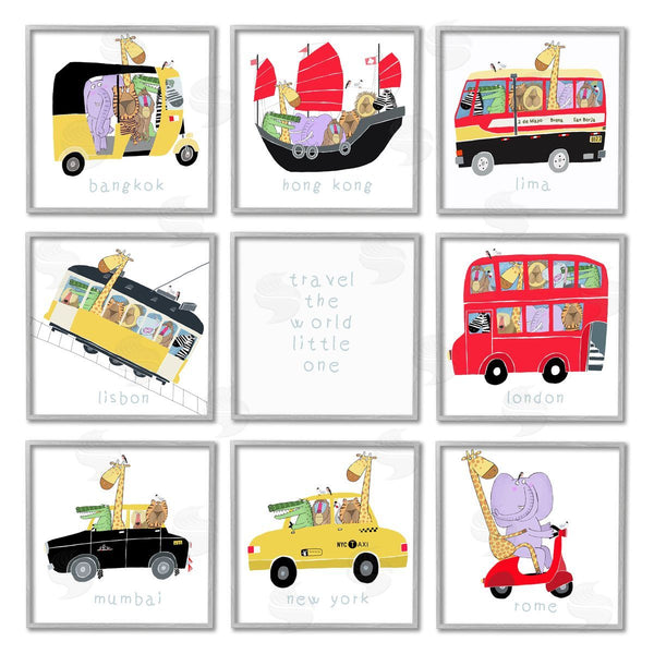 Stupell Industries Carla Daly | Travel World Kids' International Travel Wall Art