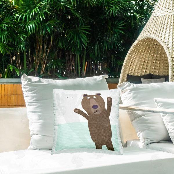 Stupell Industries Carla Daly | Whimsical Bear Shadow Throw Pillow