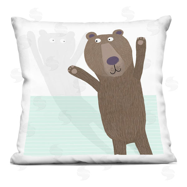 stupell industries Carla Daly | Whimsical Bear Shadow Throw Pillow