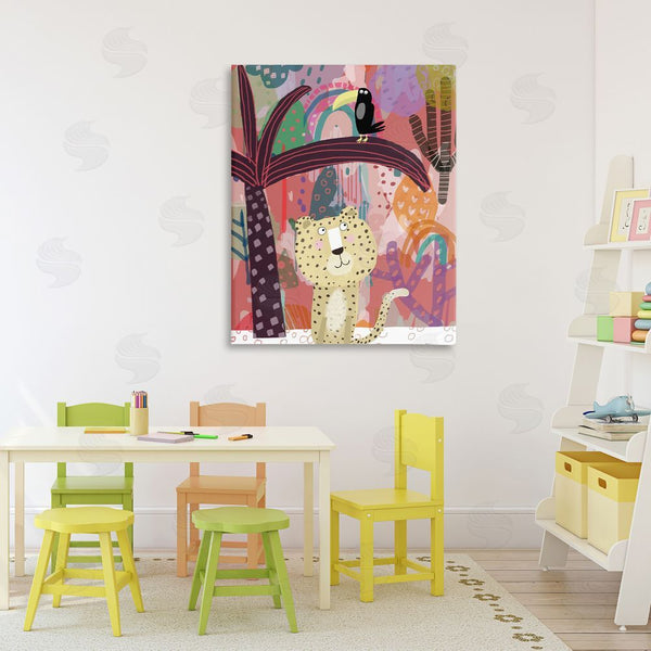 Stupell Industries Carla Daly | Whimsical Cheetah & Toucan Wall Art