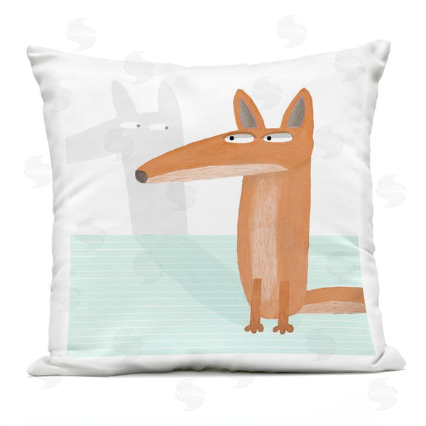 Stupell Industries Carla Daly | Whimsical Fox Shadow Throw Pillow
