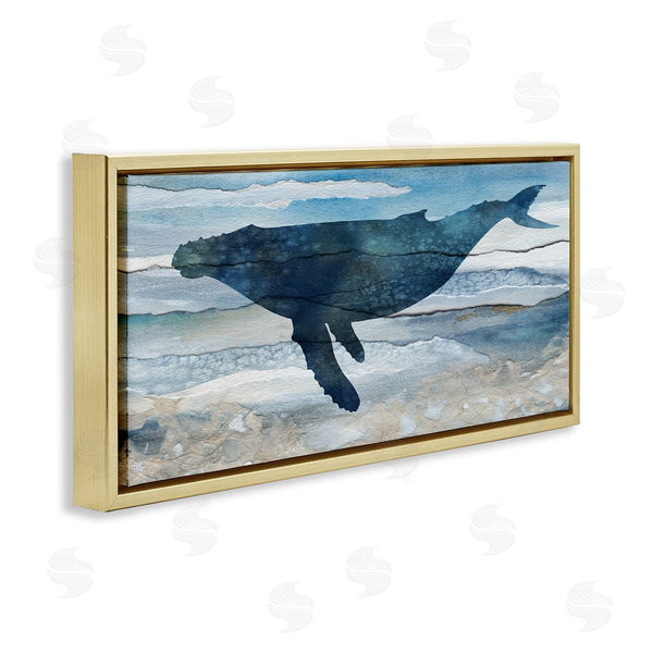 Stupell Industries Carol Robinson | Abstract Whale Silhouette Wall Art