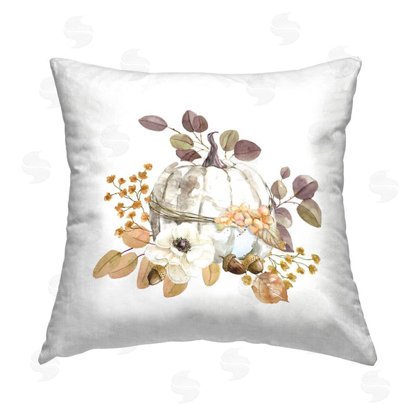 stupell industries Carol Robinson | Minimal Autumnal Botanicals Printed Throw Pillow