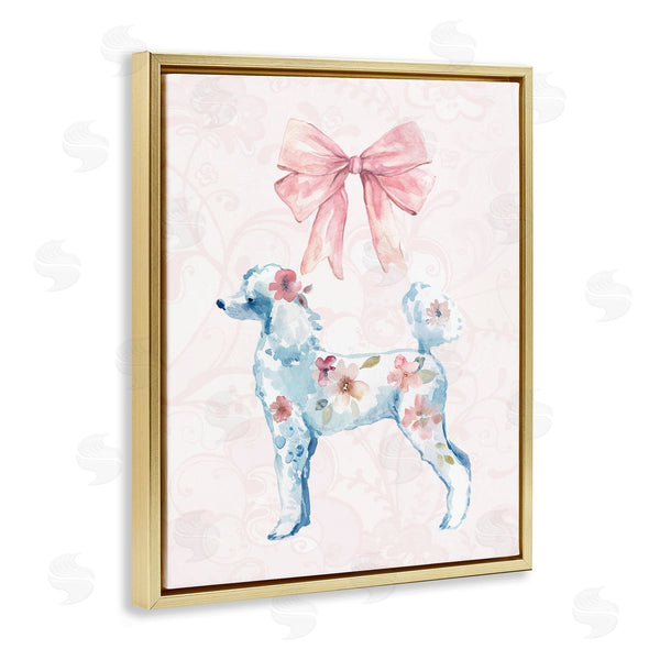 Stupell Industries Carol Robinson | Pastel Floral Dog