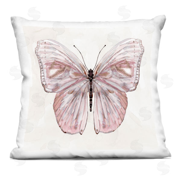 stupell industries Carol Robinson | Peach Blushing Wings Printed Throw Pillow
