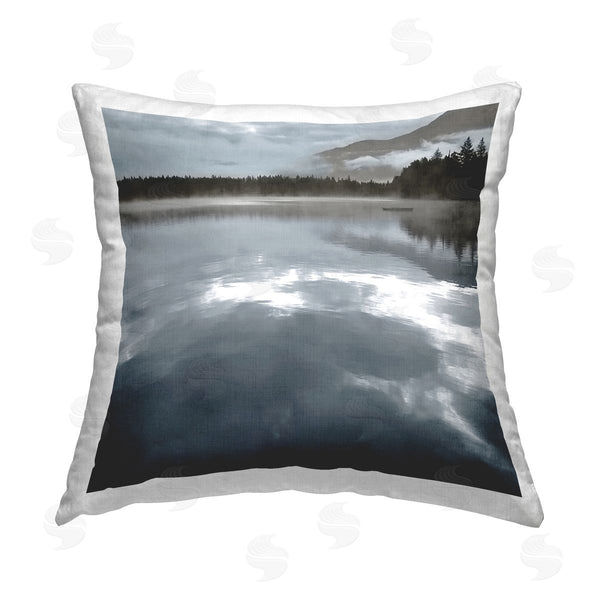 stupell industries Carol Robinson | Quiet Mood Seascape Printed Throw Pillow