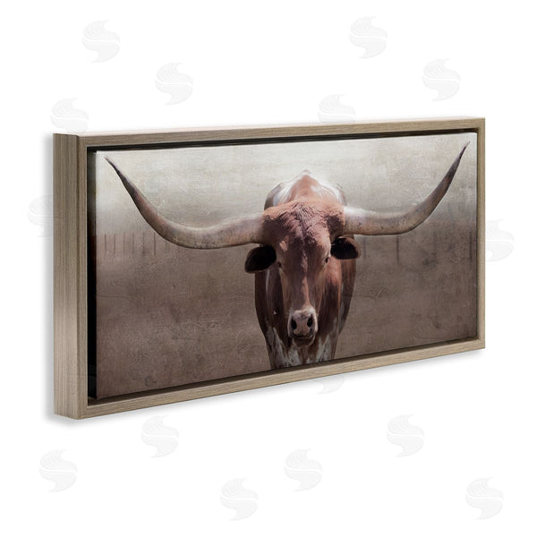 Stupell Industries Carol Robinson | Rustic Western Longhorn Wall Art