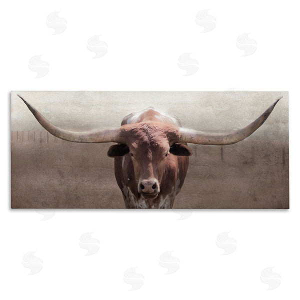 stupell industries Carol Robinson | Rustic Western Longhorn Wall Art
