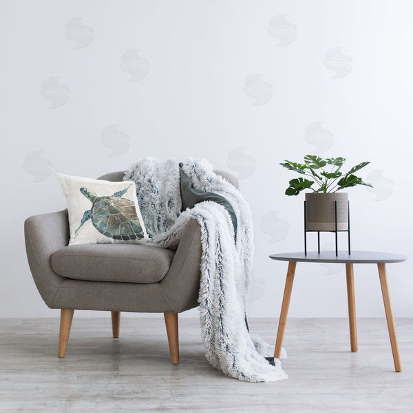 Stupell Industries Carol Robinson | Sea Turtle Neutral Palette Printed Throw Pillow