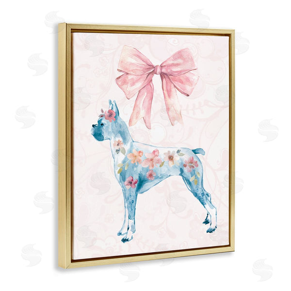 Stupell Industries Carol Robinson | Trendy Floral Dog