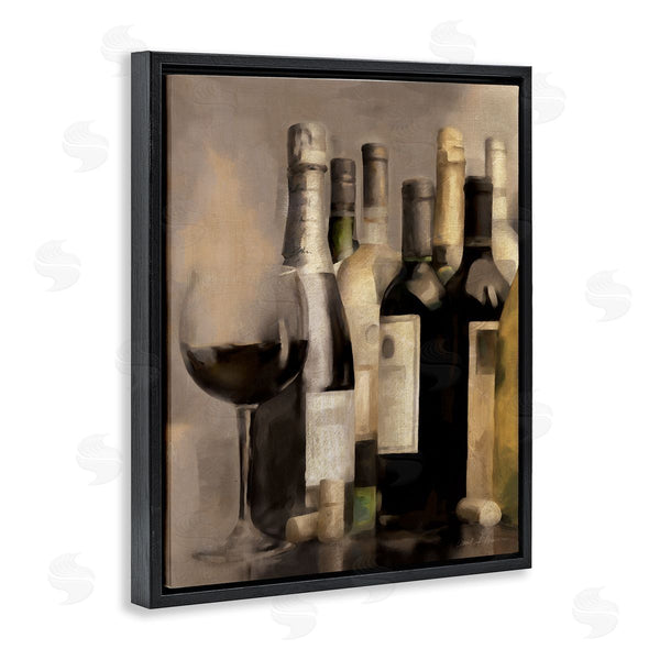 Stupell Industries Carol Robinson | Wine Glass With Bottles