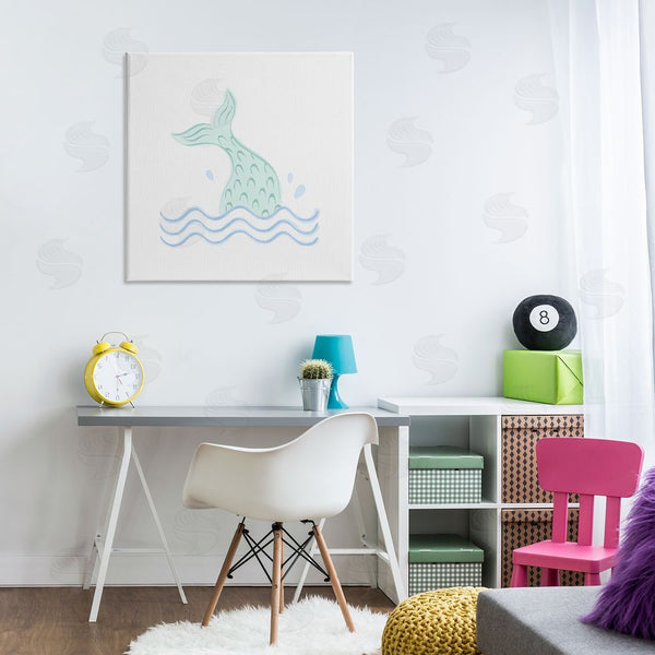 Stupell Industries Carrie Cantwell | Mermaid Tail In Water Wall Art
