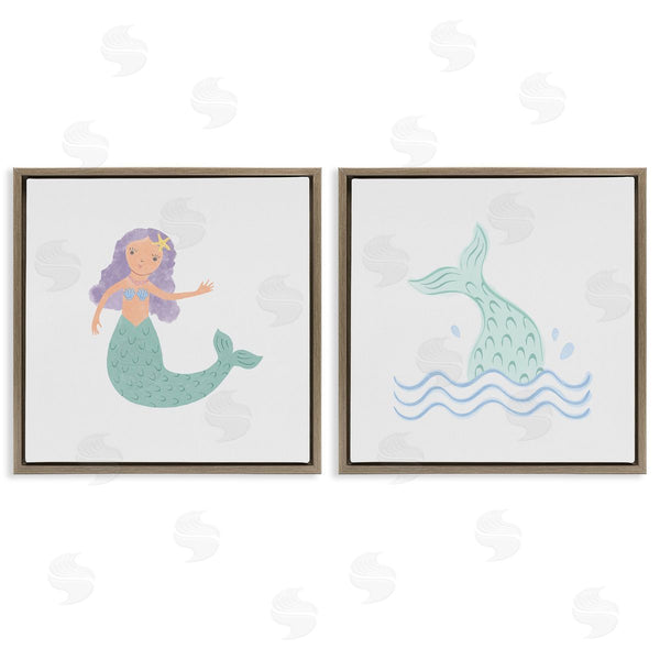 Stupell Industries Carrie Cantwell | Ocean Mermaid Splash Wall Art