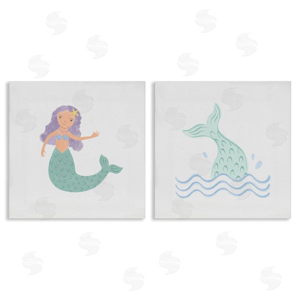 stupell industries Carrie Cantwell | Ocean Mermaid Splash Wall Art