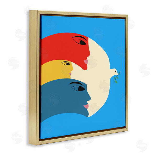 Stupell Industries Carrie Cantwell | Peaceful Dove With Faces