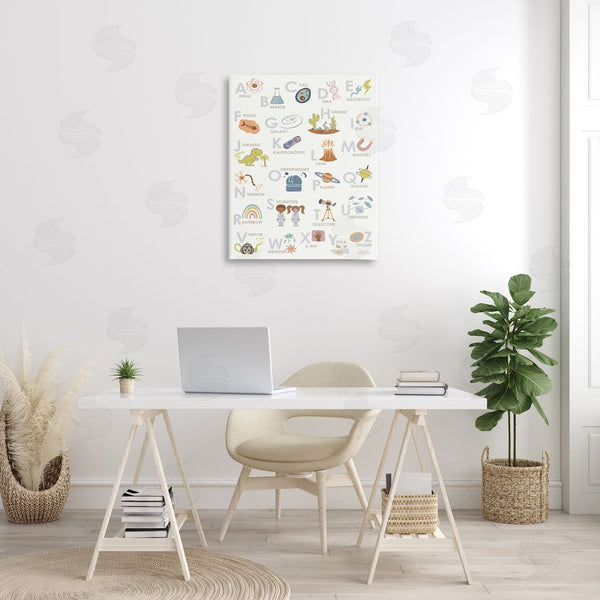 Stupell Industries Carrie Cantwell | Science Theme Alphabet Wall Art