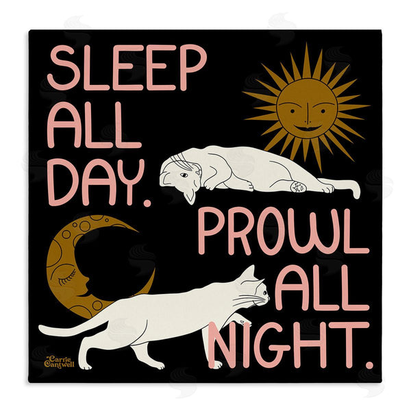 stupell industries Carrie Cantwell | Sleep and Prowl Cats