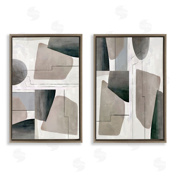 Stupell Industries Cartissi | Earthy Geometric Shapes
