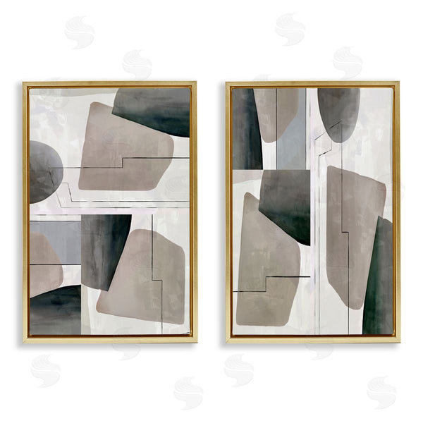 Stupell Industries Cartissi | Earthy Geometric Shapes