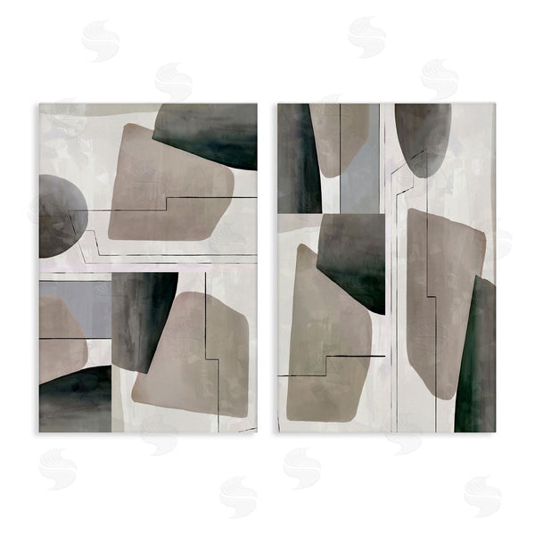 stupell industries cartissi | Earthy Geometric Shapes