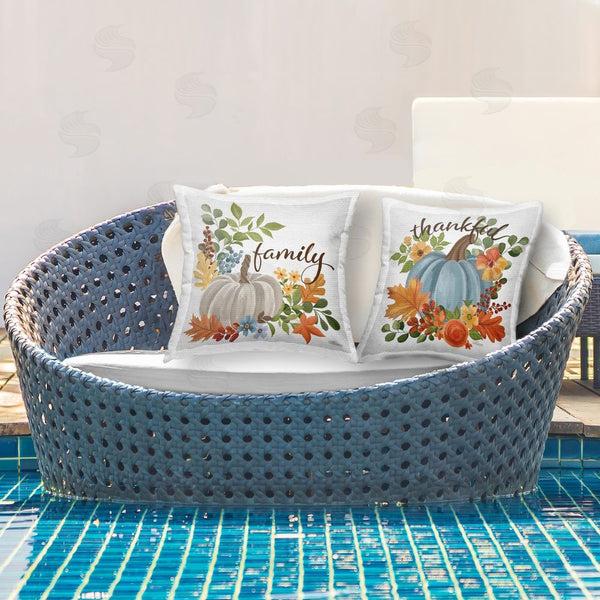 Stupell Industries Cat Thurman Designs | Family Thankful Fall Pumkin Printed Throw Pillow Set