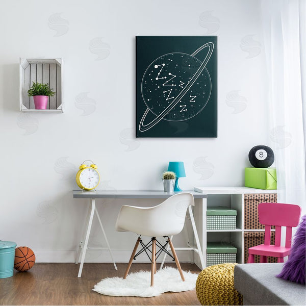 Stupell Industries Caverly Smith | Zzz Witty Sleeping Constellation Outer Space Planet Stars Wall Art