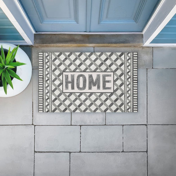 Stupell Industries Chad Barrett | Classic Tile Vibes Entry Non-Woven Door Mat