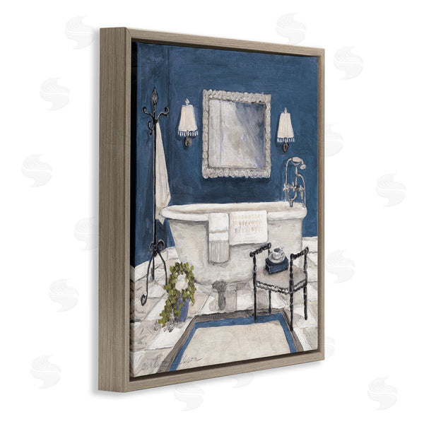 Stupell Industries Charlene Olson | Blue Bath Ready For Relaxing