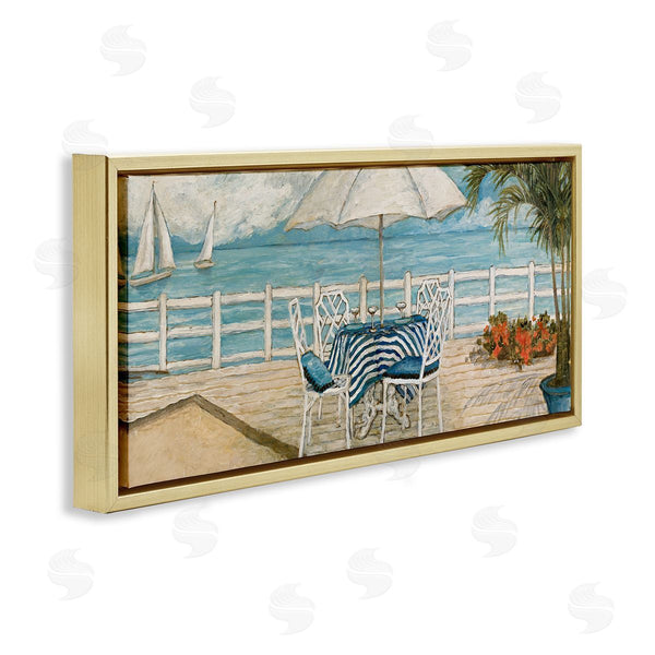 Stupell Industries Charlene Olson | Coastal Restaurant Overlook Wall Art