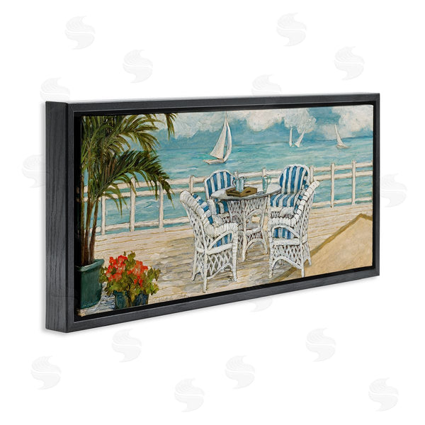 Stupell Industries Charlene Olson | Summer Beach View Deck Wall Art