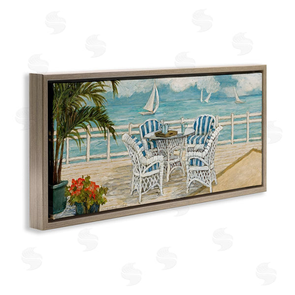 Stupell Industries Charlene Olson | Summer Beach View Deck Wall Art