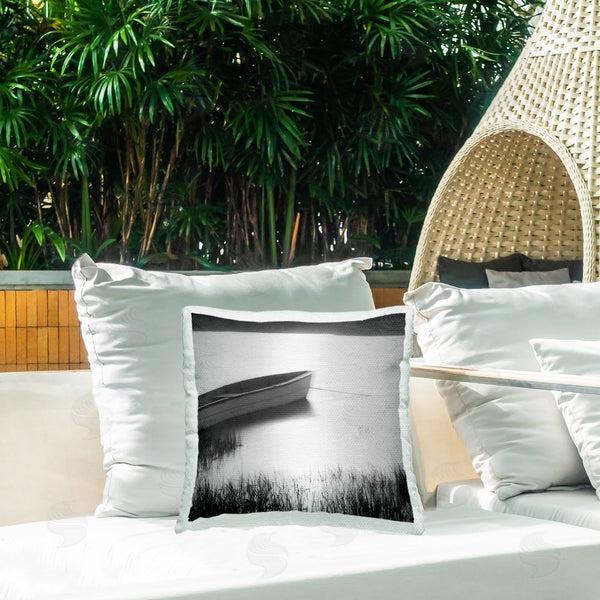 Stupell Industries Chip Forelli | Rowboat On Peaceful Shore Printed Throw Pillow