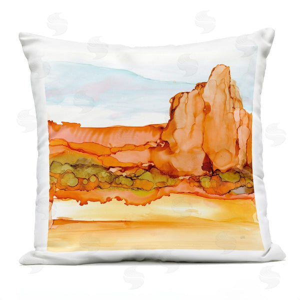 Stupell Industries Chris Paschke | Earthy Desertscape Illusion Throw Pillow