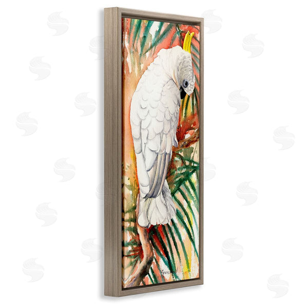 Stupell Industries Christine Reichow | Cockatoo Among Leaves Wall Art