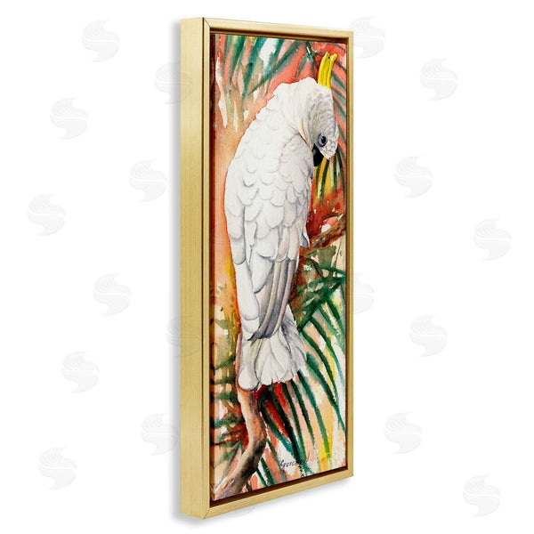 Stupell Industries Christine Reichow | Cockatoo Among Leaves Wall Art
