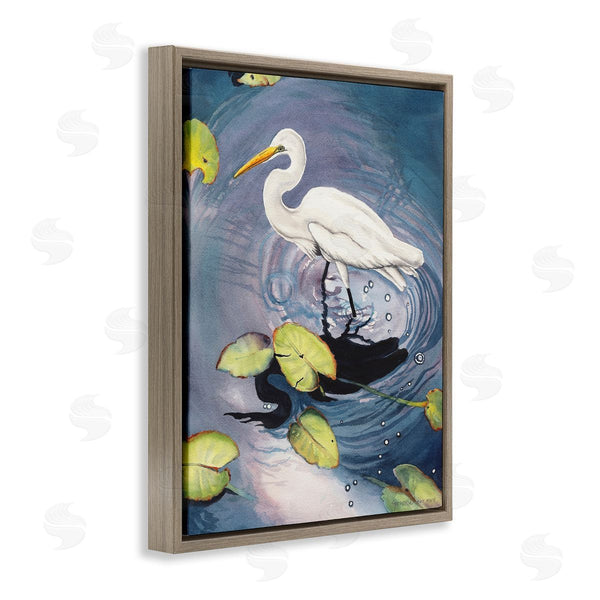 Stupell Industries Christine Reichow | Heron With Pond Ripples