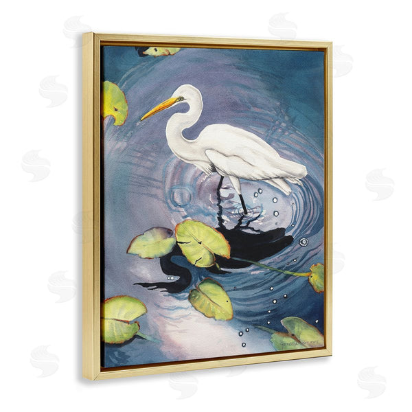 Stupell Industries Christine Reichow | Heron With Pond Ripples