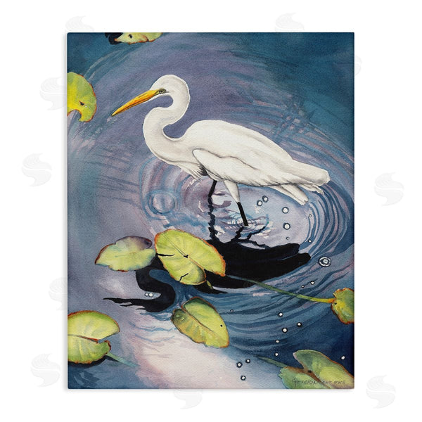 stupell industries Christine Reichow | Heron with Pond Ripples