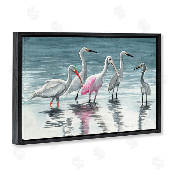 Stupell Industries Christine Reichow | Herons Stepping In Shore