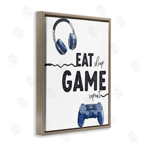 Stupell Industries Christine Simpson Art | Eat Sleep Game Lifestyle Wall Art